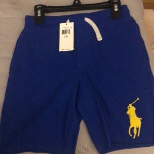 Brand new rotal blue and yellow Polo by Ralph Lauren shorts